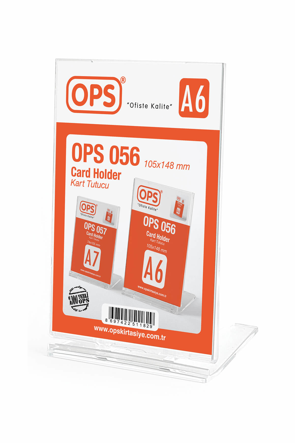 Ops 056 A6 Kart Tutucu Şeffaf