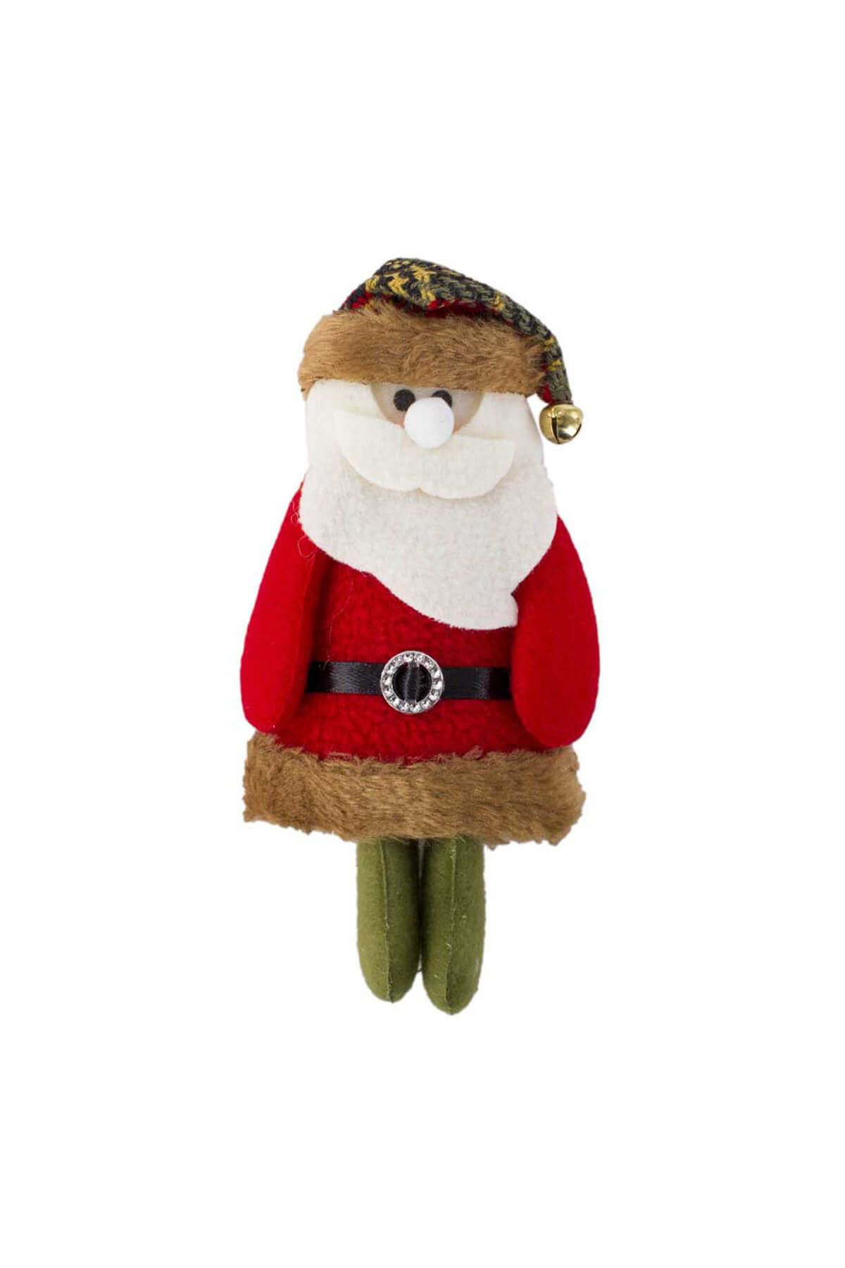 Kullan At Market Yılbaşı Noel Baba Pelüş Asma Süs 14cm