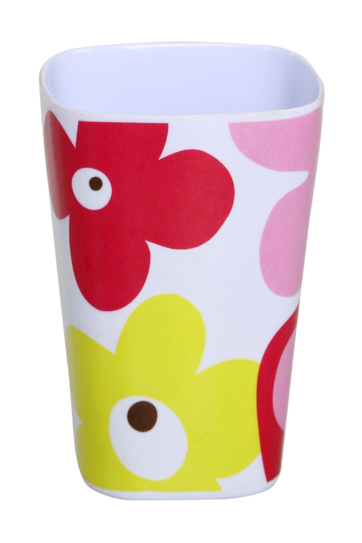 Bosphorus Diş Macunu Kabı Kırmızı Papatya Melamin