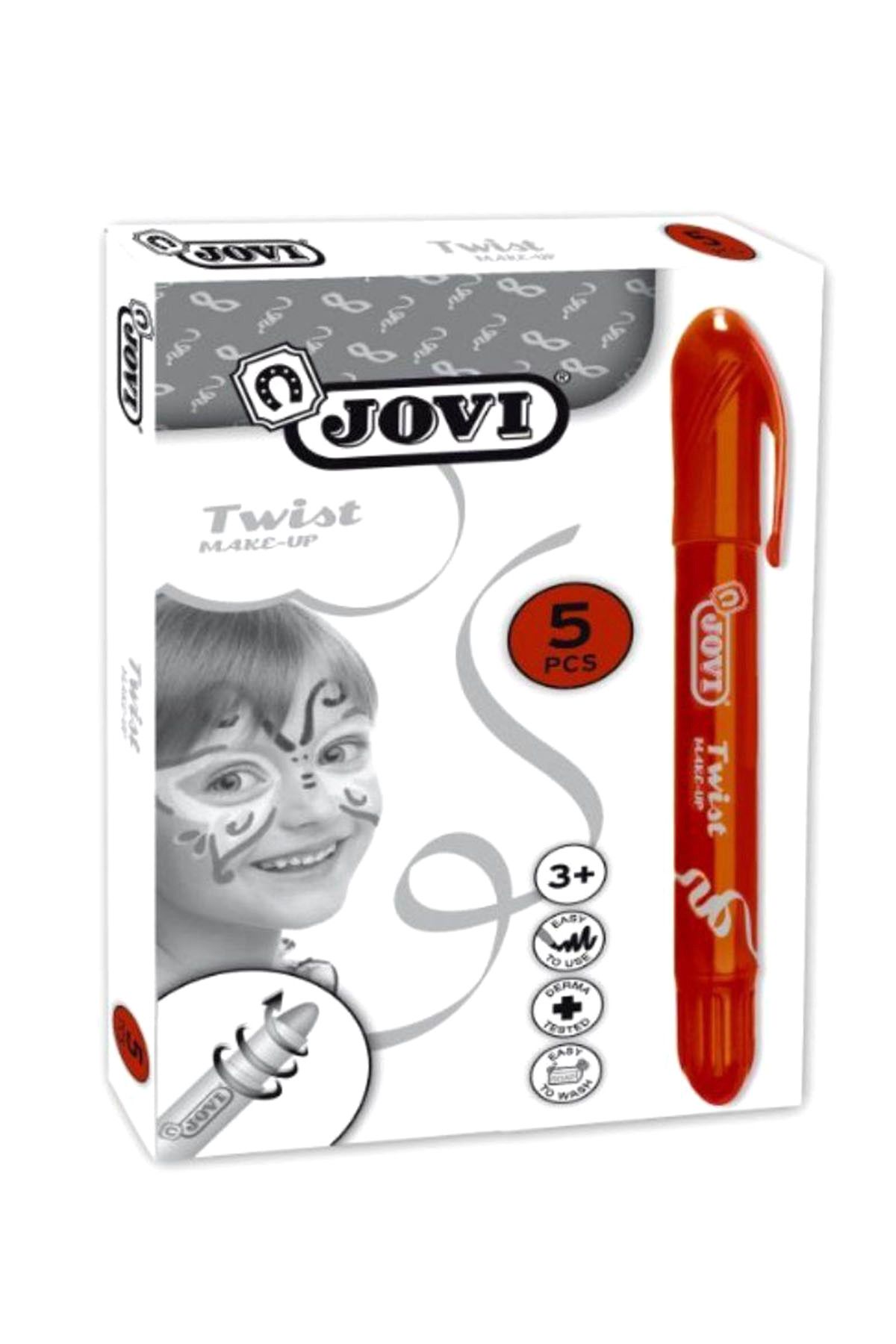 Jovi Kahverengi Yüz Boyama Kalemi 5 Li