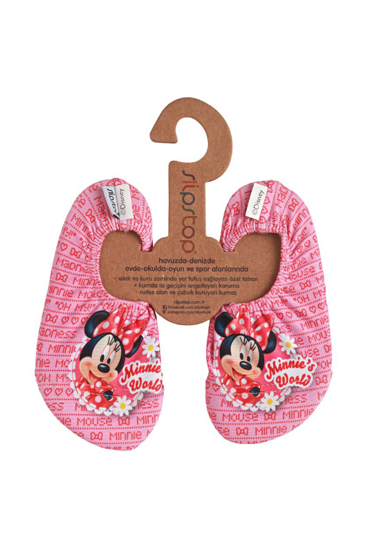 SLIPSTOP Minnie Mouse Kız Çocuk Kaydırmaz Ayakkabı/Patik Ss17110204