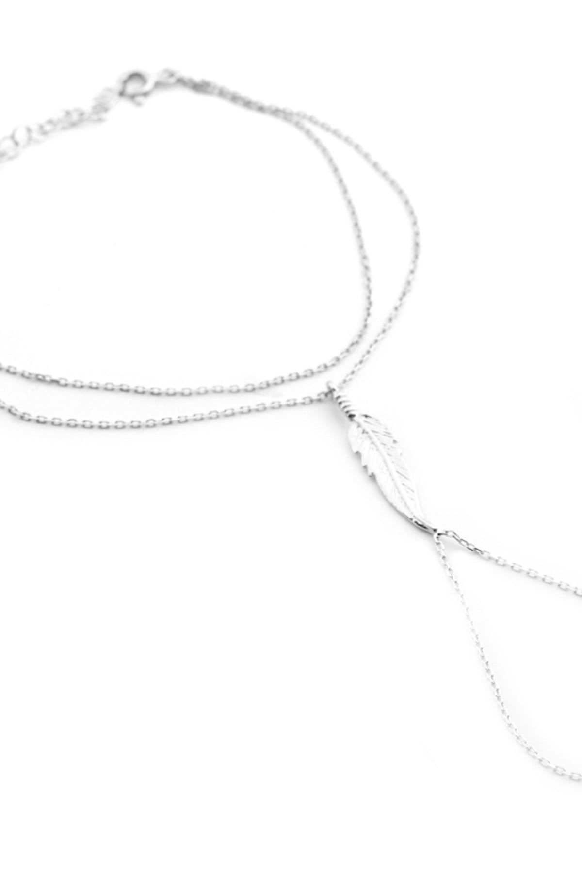 Welch Kadın Yaprak Figürlü Gümüş Şahmeran WB685