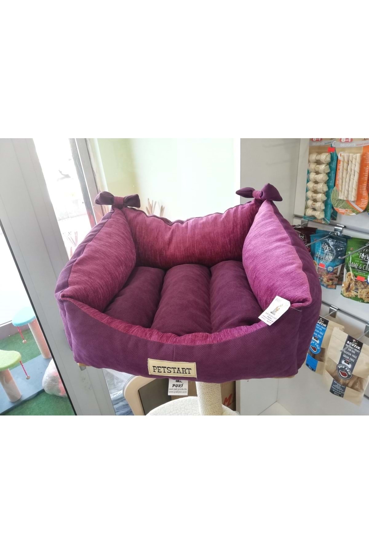 İREM Pukipet Divan Mor Köpek Yatağı No:4