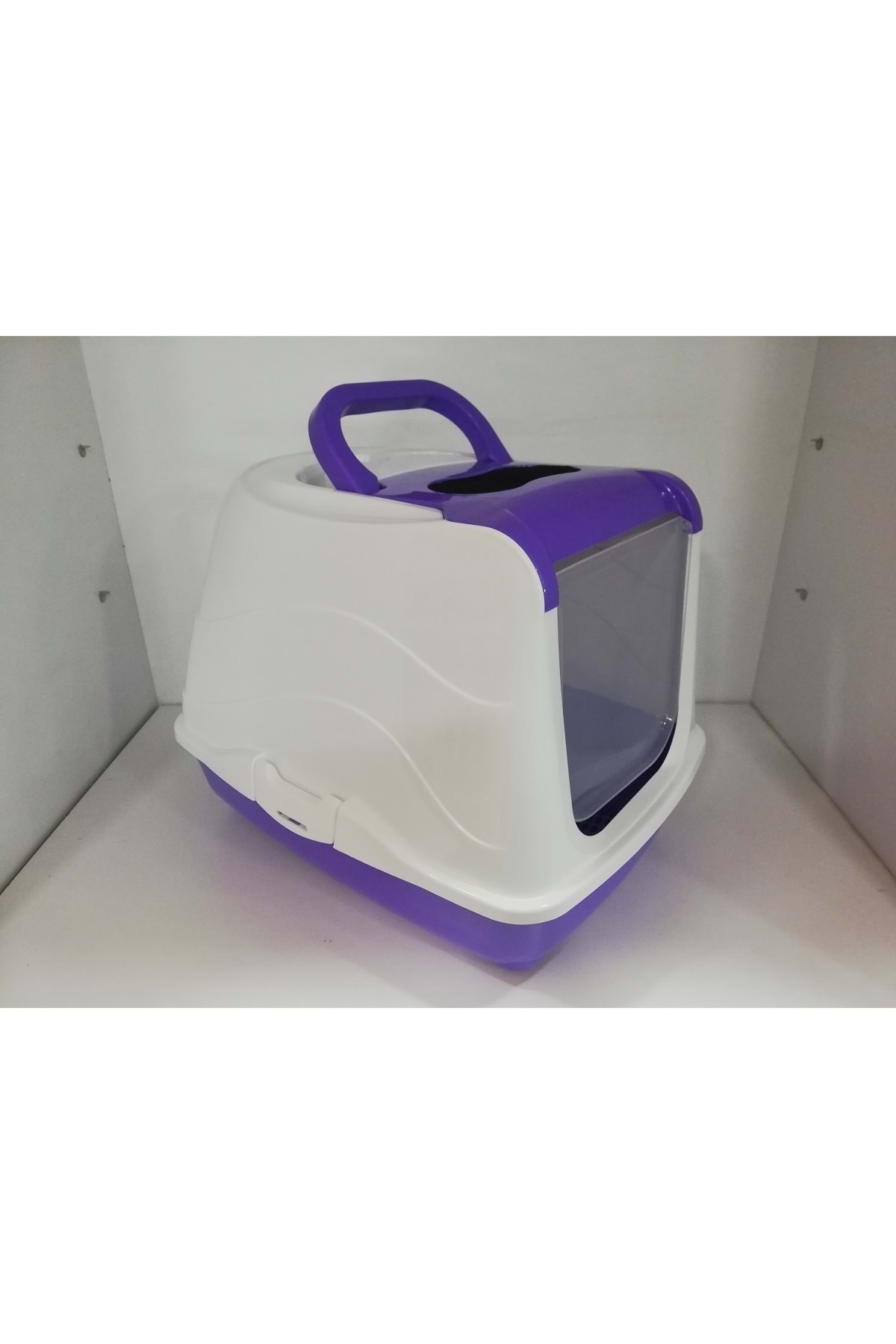 MİO Kapalı Kedi Tuvaleti 36x49x39cm Mor