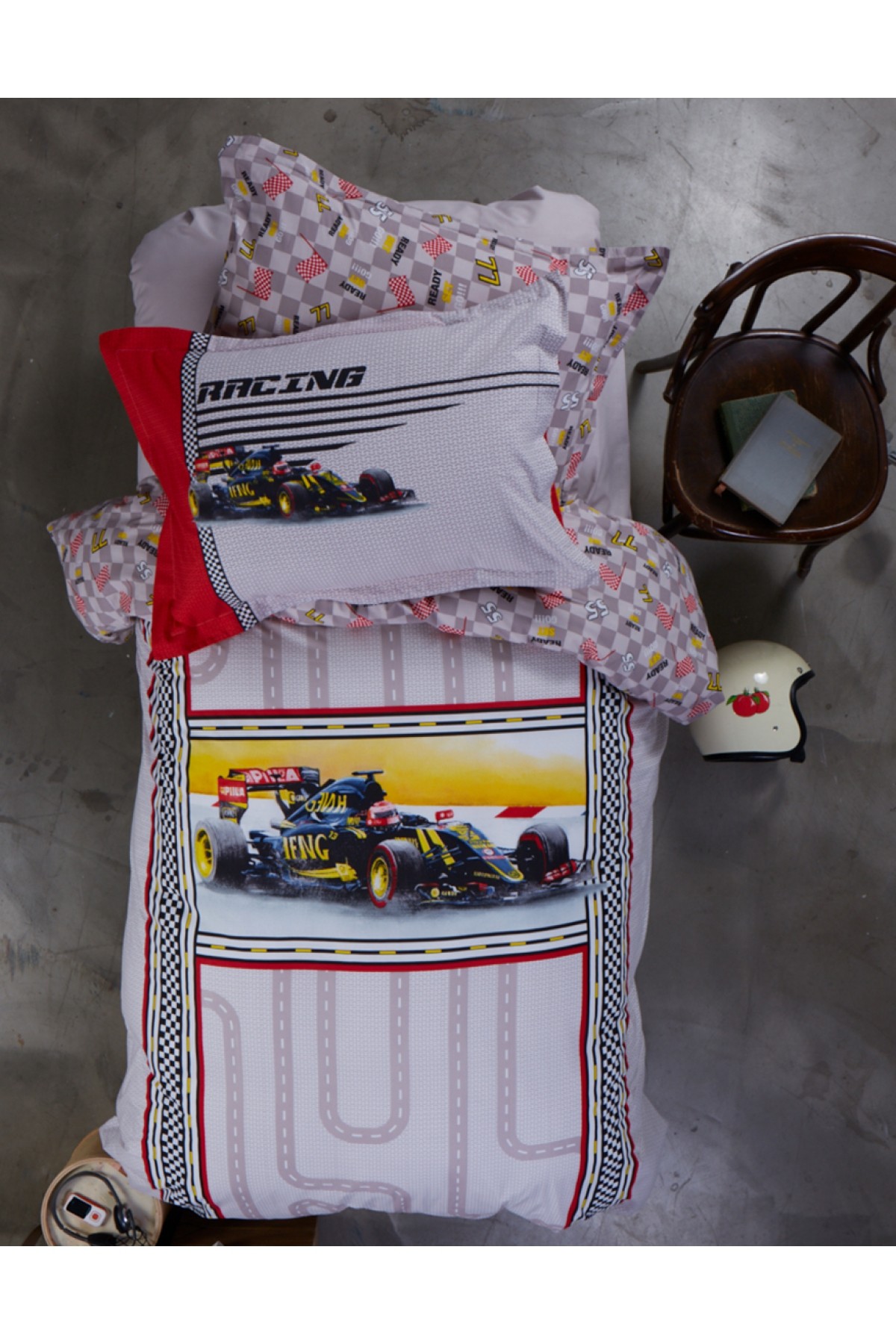 Karaca Home Tek Kişilik Racing Kırmızı Genç Soft İspanyol Battaniye