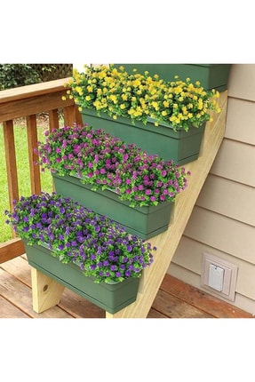 Yapay Çiçek Pembe Mineli Şimşir Dekoratif Yapay Bitki Image 2