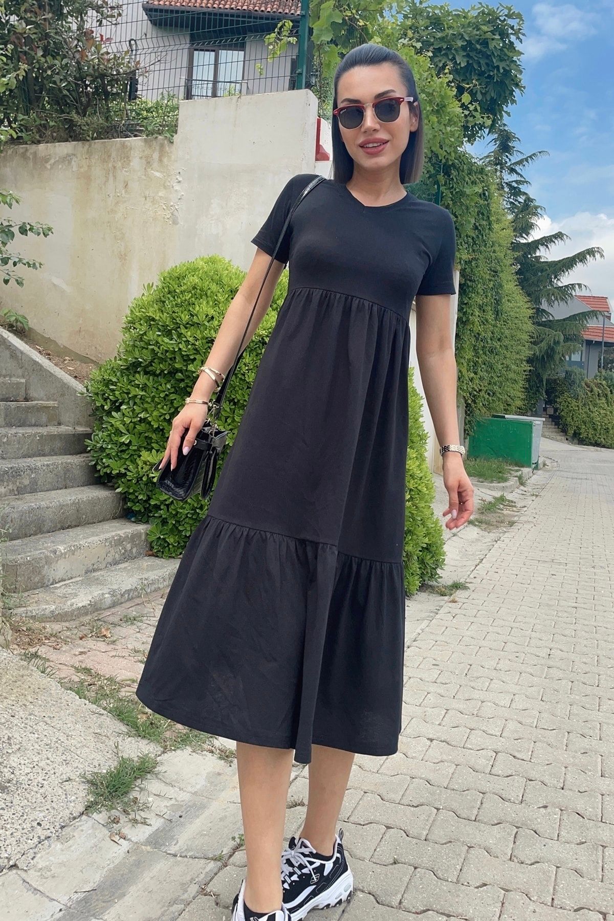 Midi length t shirt dress shop