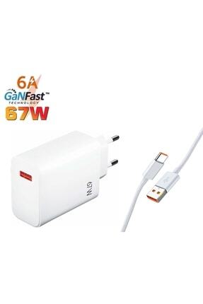 Ptx67 67w Quick Charge 4.0 Şarj Başlık Type-c 6a Data & Şarj Kablosu Image 0