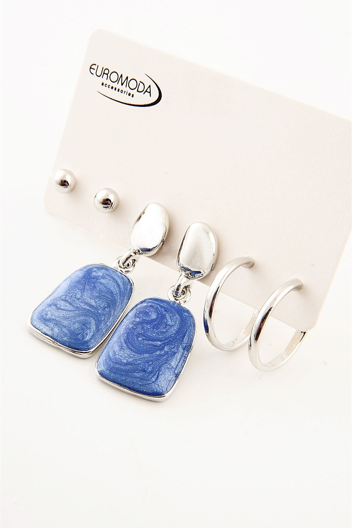 Enamel stud outlet earrings