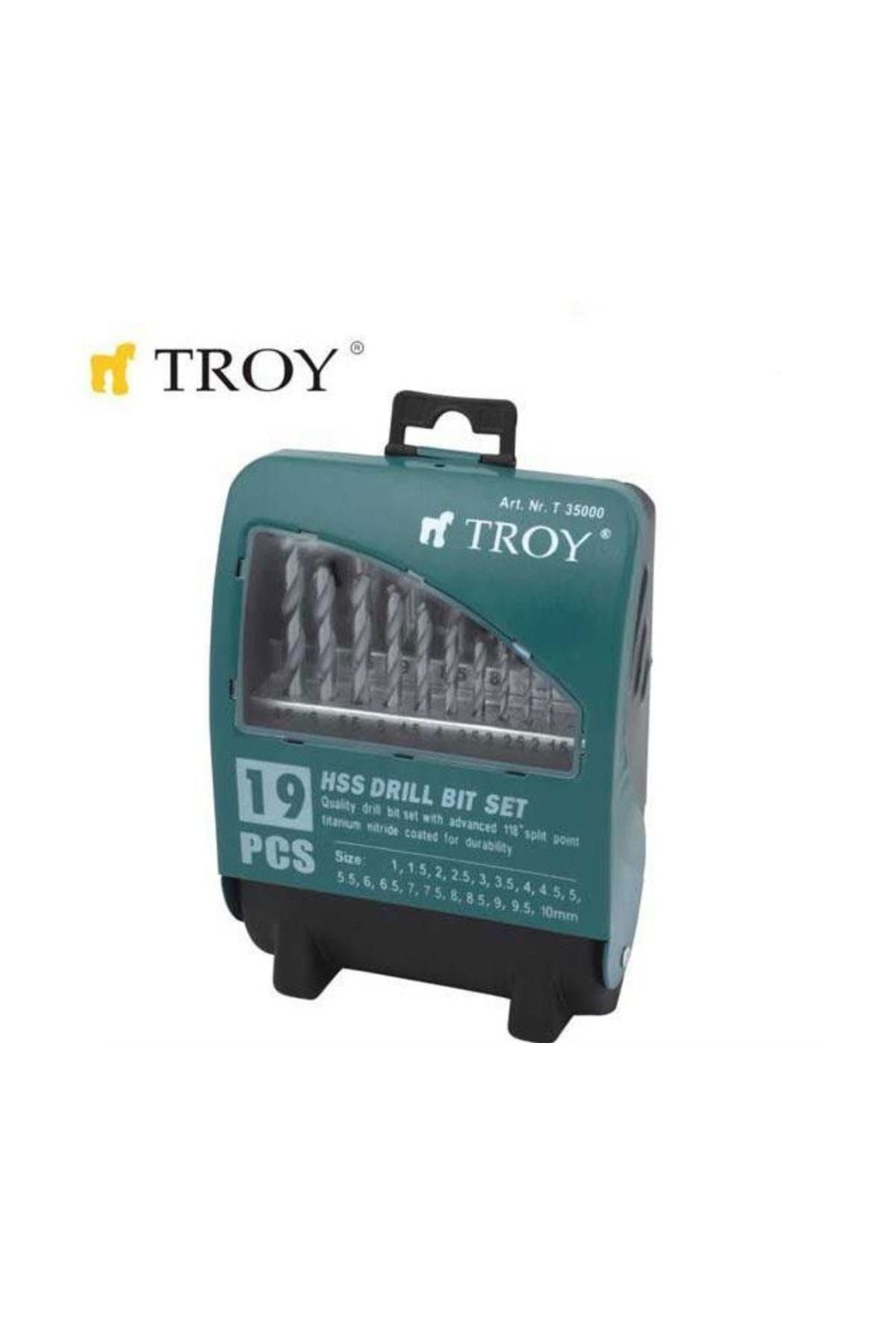 TROY 35000 HSS Matkap Uç Seti 19 Parça