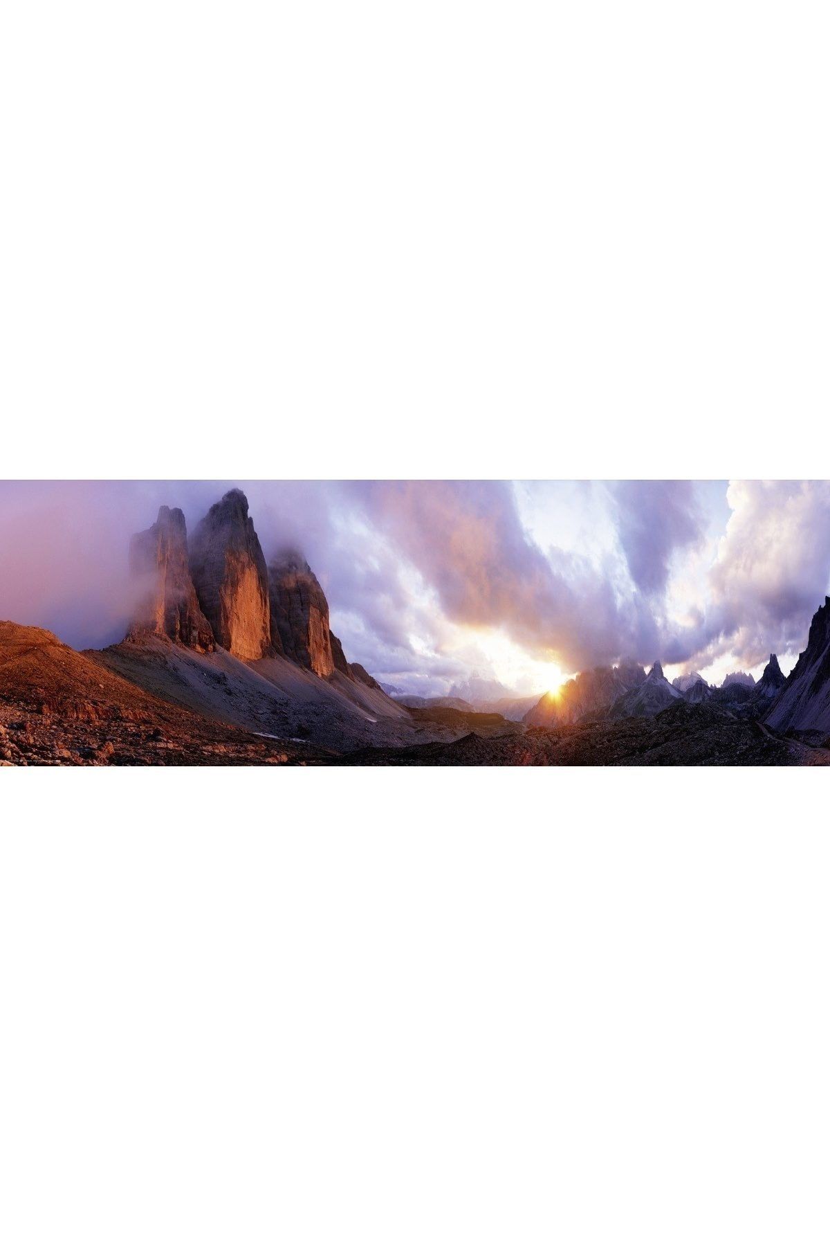 Heye Puzzle Heye 3 Peaks 1000 Parça Panorama Puzzle /