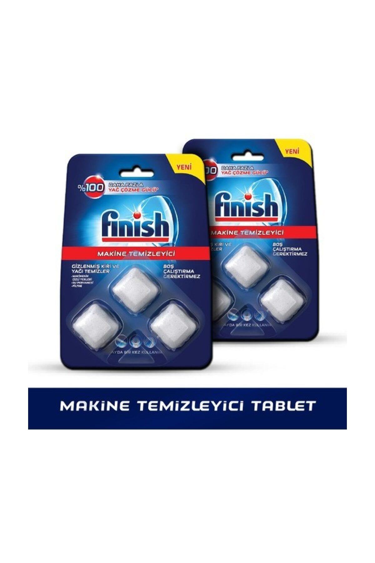 Finish Bulaşık Makinesi Deterjanı Makine Temizleyici Tablet 6'lı