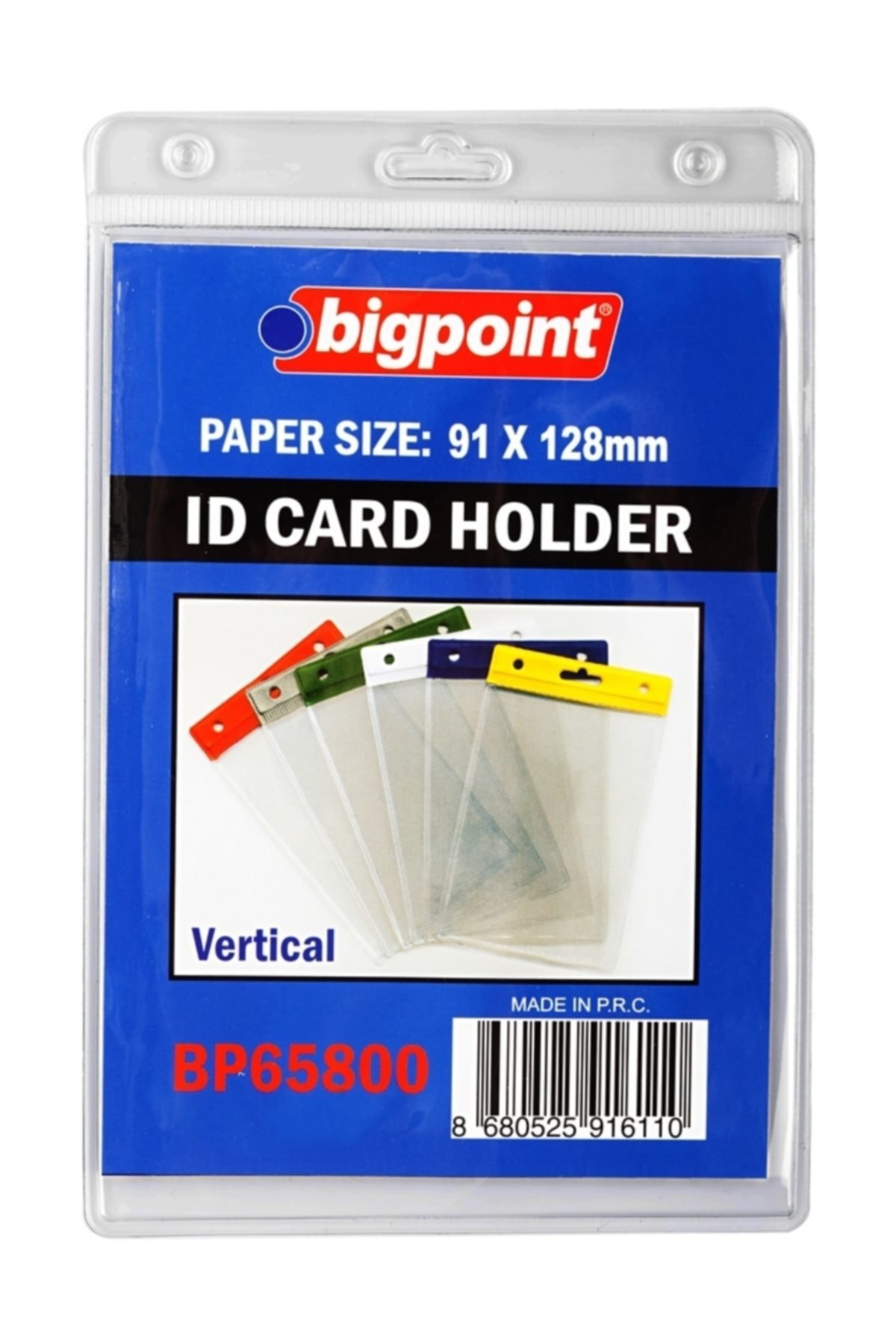 Bigpoint Kart Poşeti Dikey Şeffaf 91x128mm