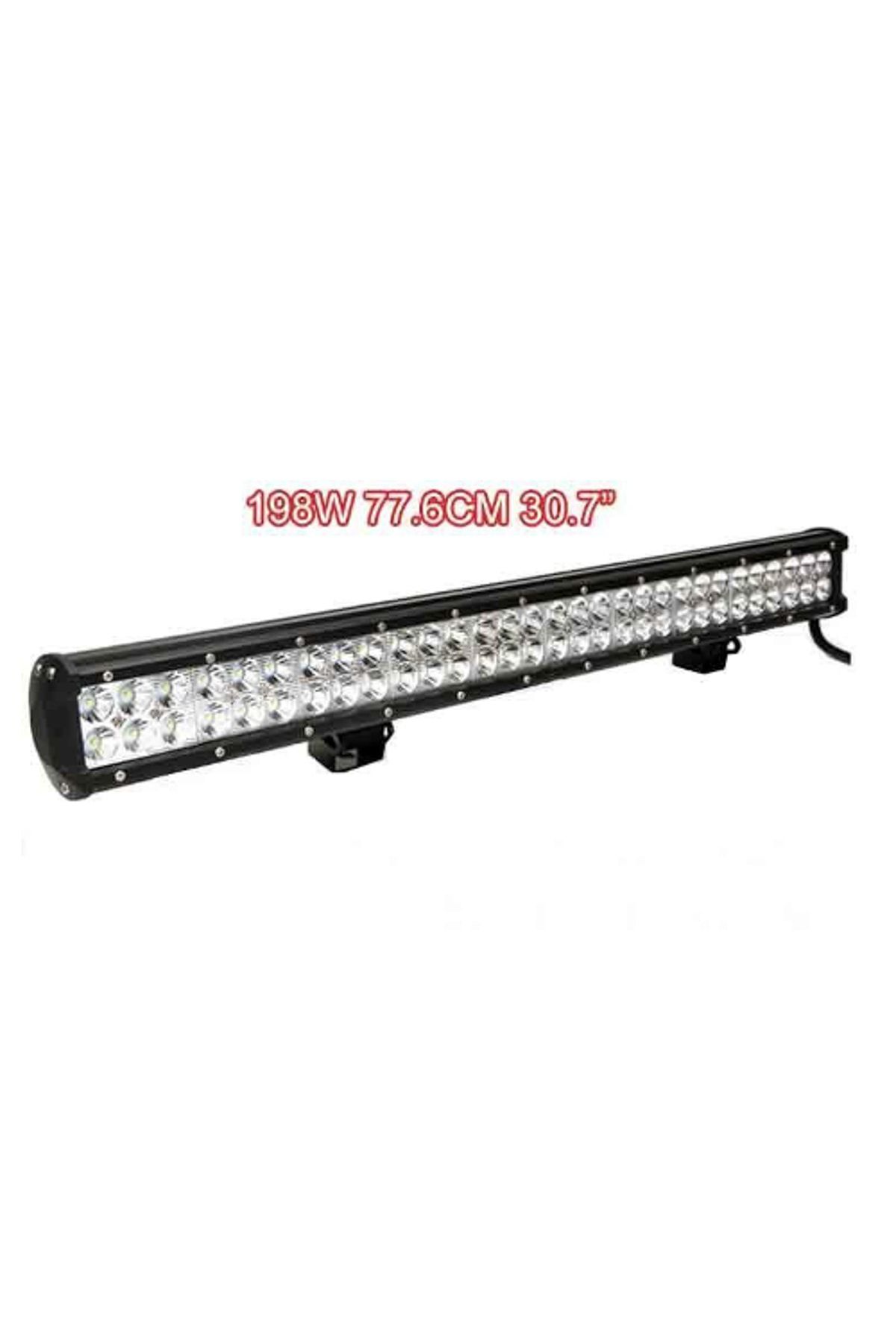 Techmaster 198w 66 Led Off Road Sis Gündüz Farı Lambası Projektör 78CM 31inç