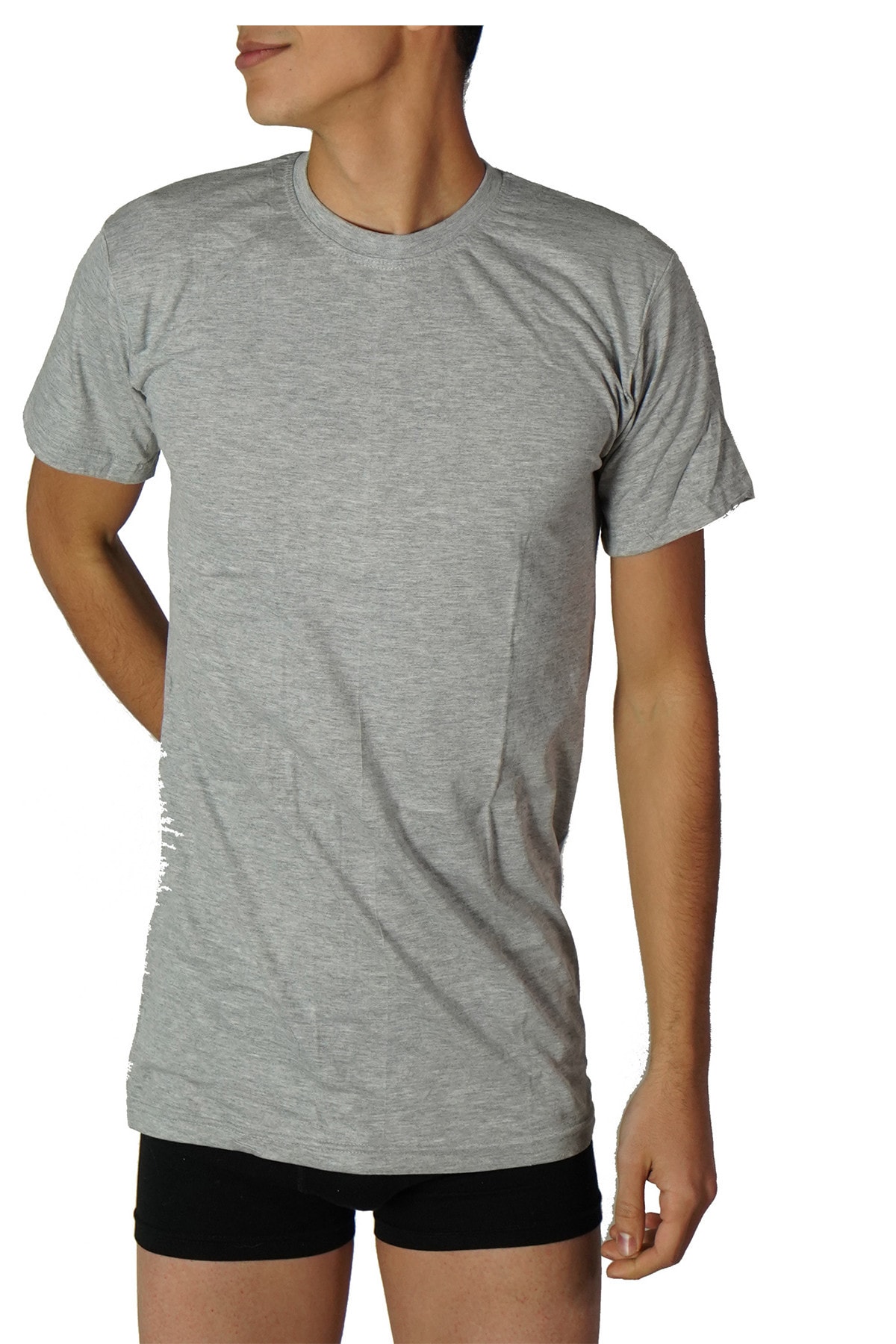 Nazar Erkek Karışık 6'Lı Paket Nazar Sıfır Yaka Yarım Kollu Atlet