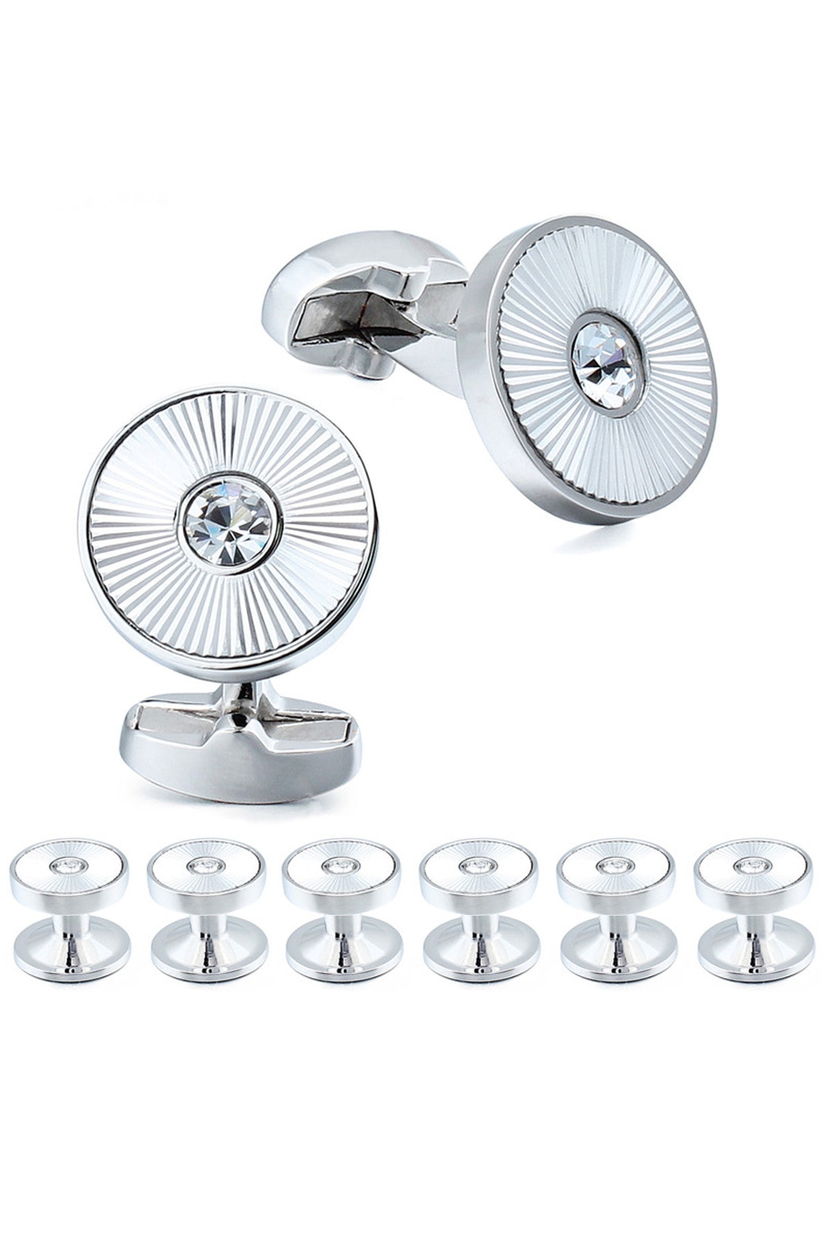 Omark Cotton Crystal Method Manşet Set Kol Düğmesi CKPQSYZ8