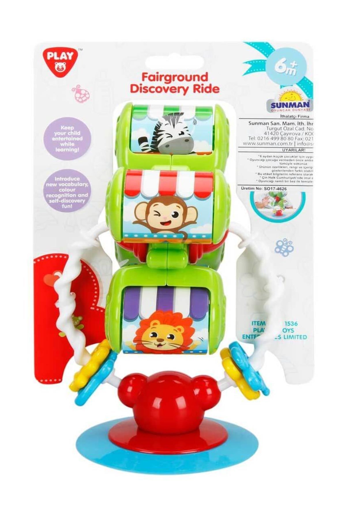 Play Go Dönme Dolap Hayvan Figürlü Çıngırak