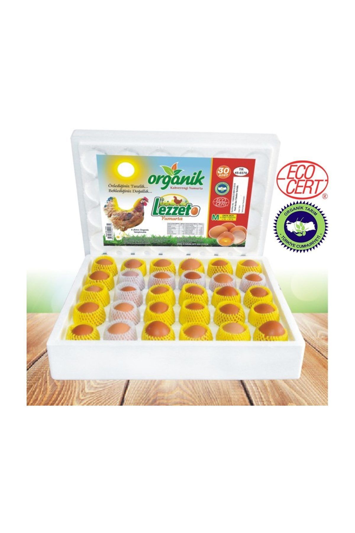 LEZZETOR 30'lu Küçük Boy (44-52 gr) Organik Yumurta