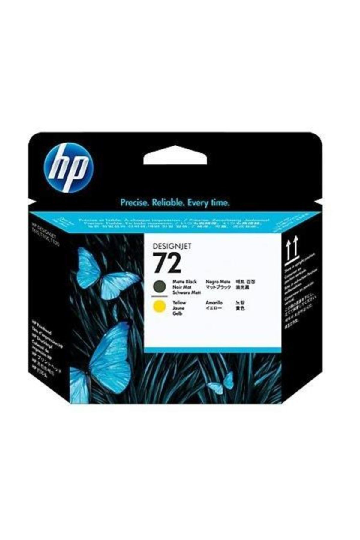 HP T610-t1100-t770-t790 72 Mat Siyah-sarı Kafa