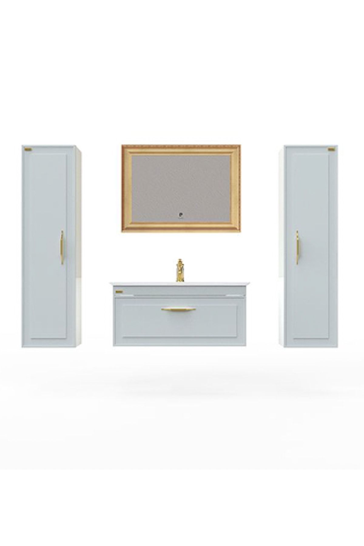 Pierre Cardin Moon Banyo Boy Dolabı Dore R-L Altın Sarı Renk