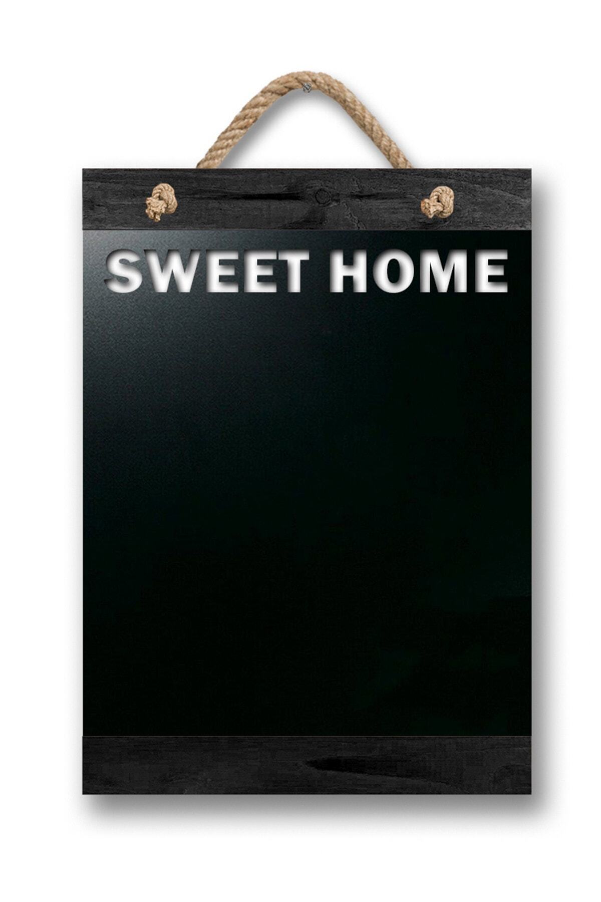 Zep Home Dekoratif Yazı Tahtası Sweet Home Kara Tahta Siyah ZH852S