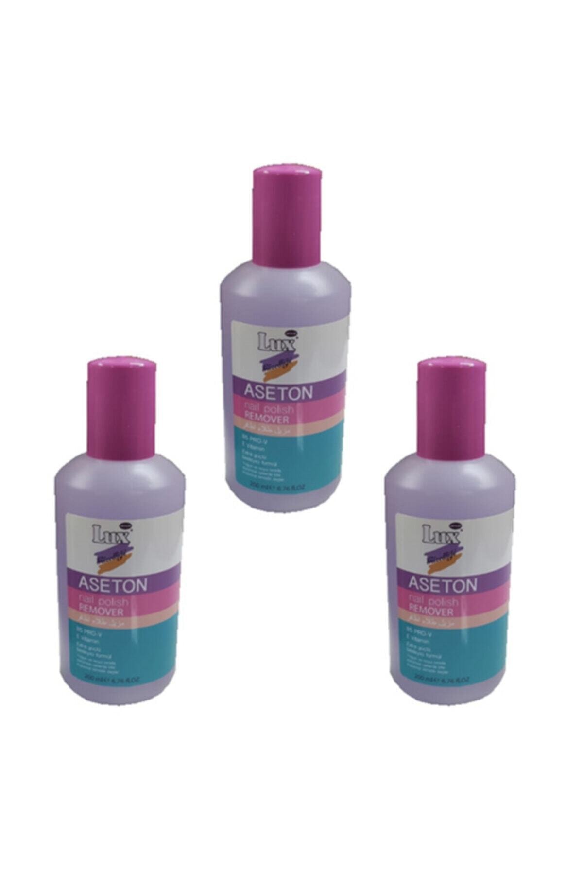 Lux Pamuk Lüx Aseton 200ml '' 3 Adet ''
