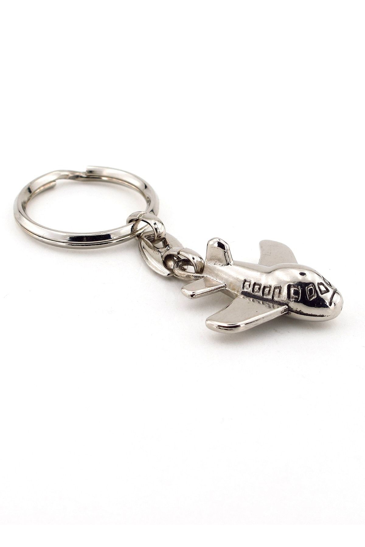 Solfera Unisex Jumbo Uçak Parlak Metal Anahtarlik Kc526