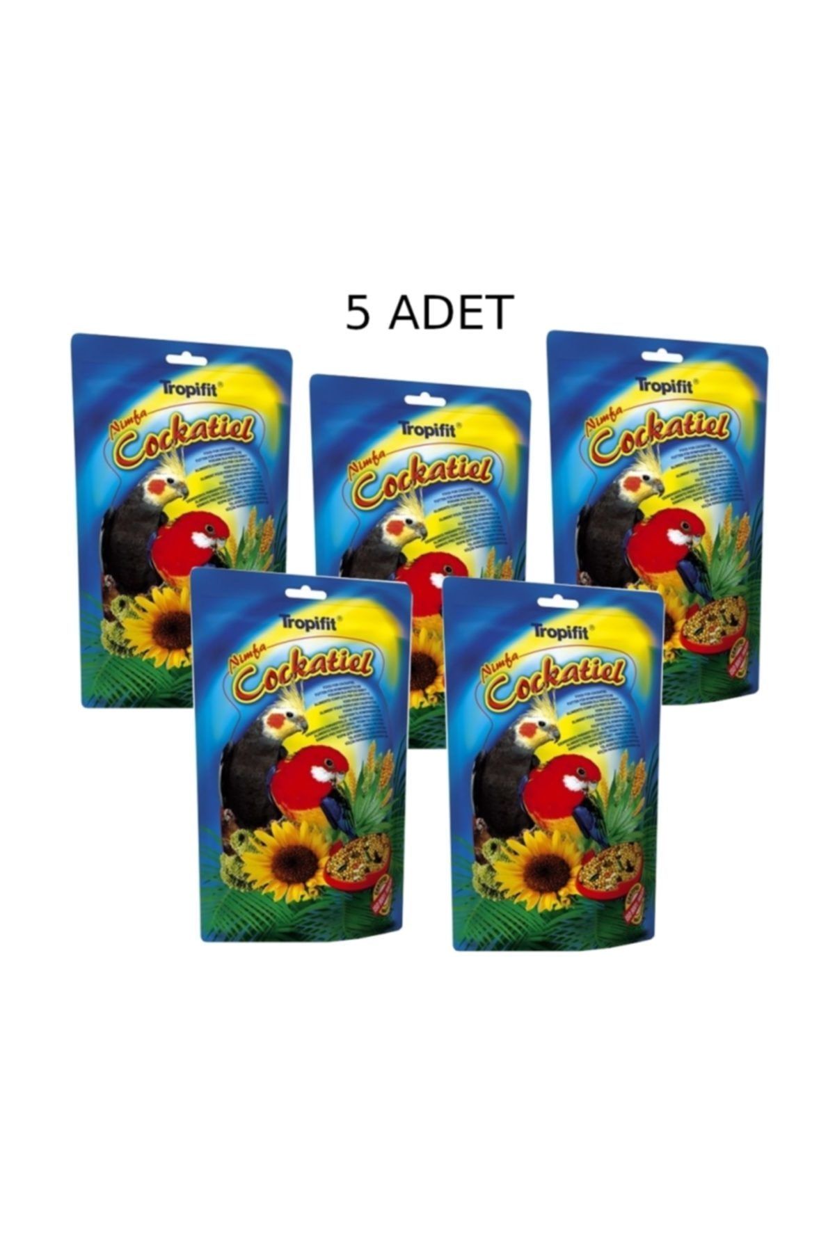 Tropifit Paraket Cennet Sultan Papağanı Yemi 700grx5 Adet