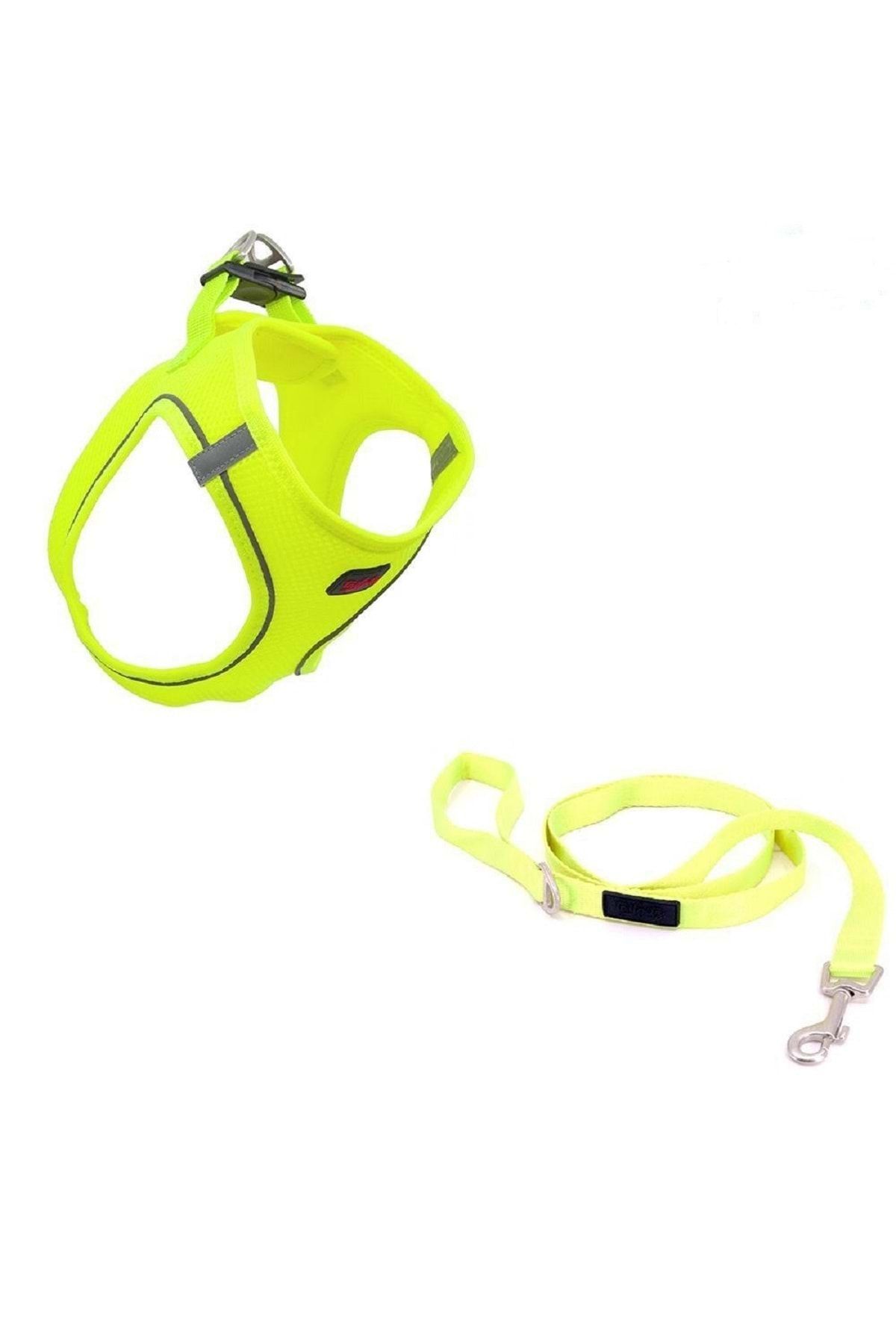 Tailpetz Göğüstasması Ve Sevk Kayışı Takım Neon Sarı Small