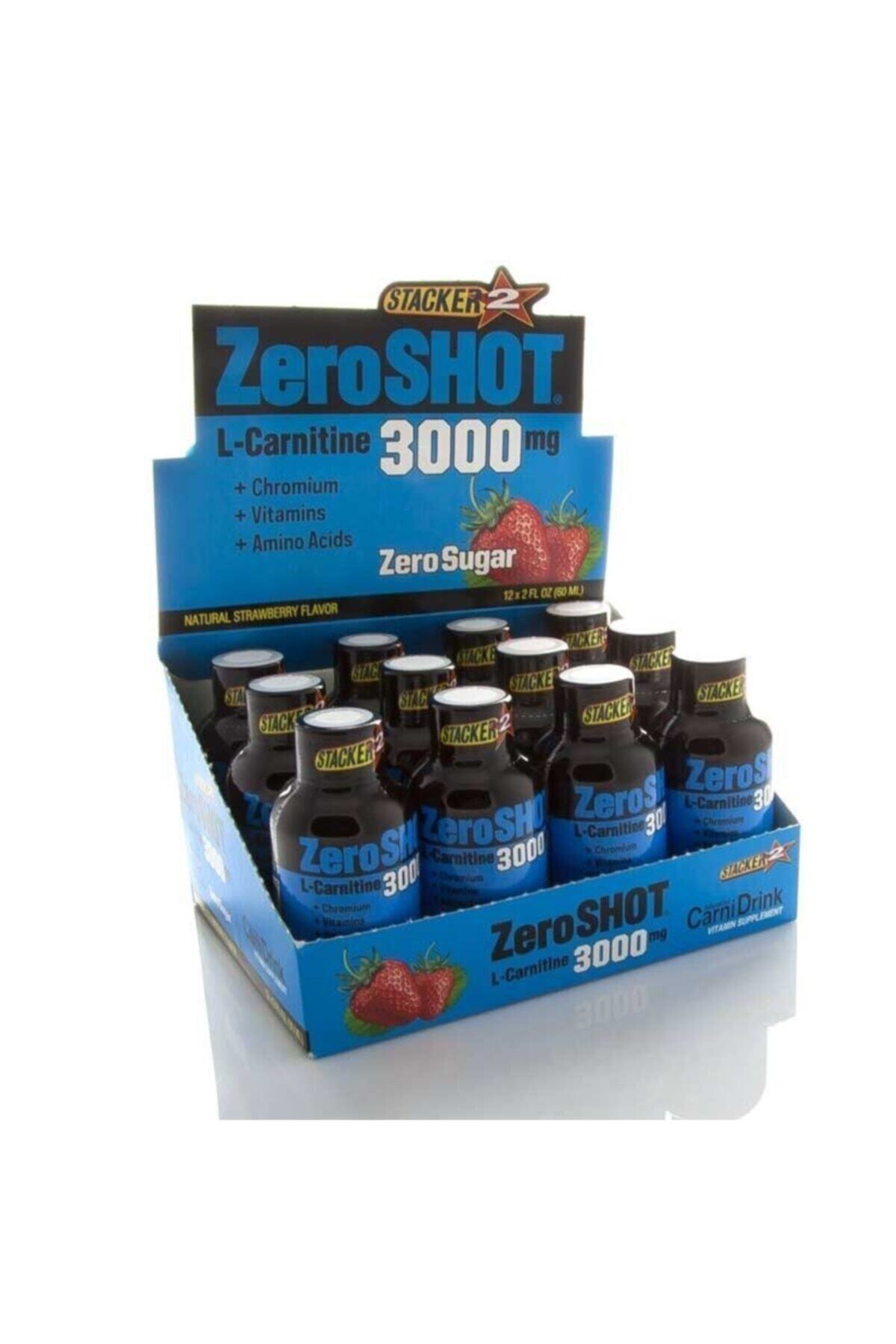 Stacker Europe Stacker2 Zero Shot L-carnitine 3000 mg 12 Adet Çilek Aromalı
