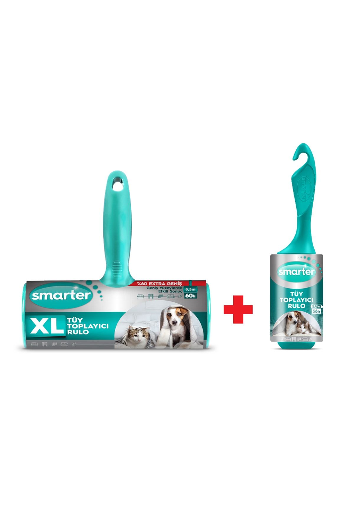 SMARTER Xl Tüy Toplayıcı Rulo + Tüy Toplayıcı Rulo Kedi Köpek