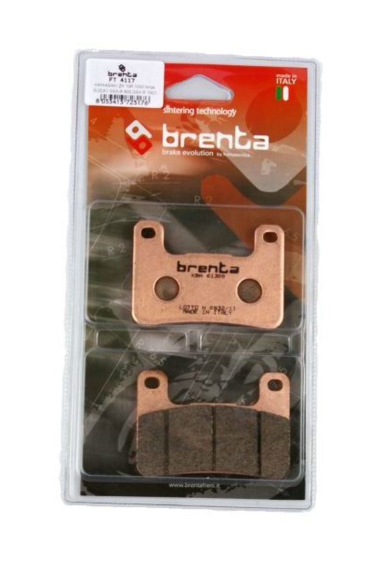 Brenta Kawasaki Z 1000 Sx Disk  Sinter Metal Fren Ön Balata (2014-2018)