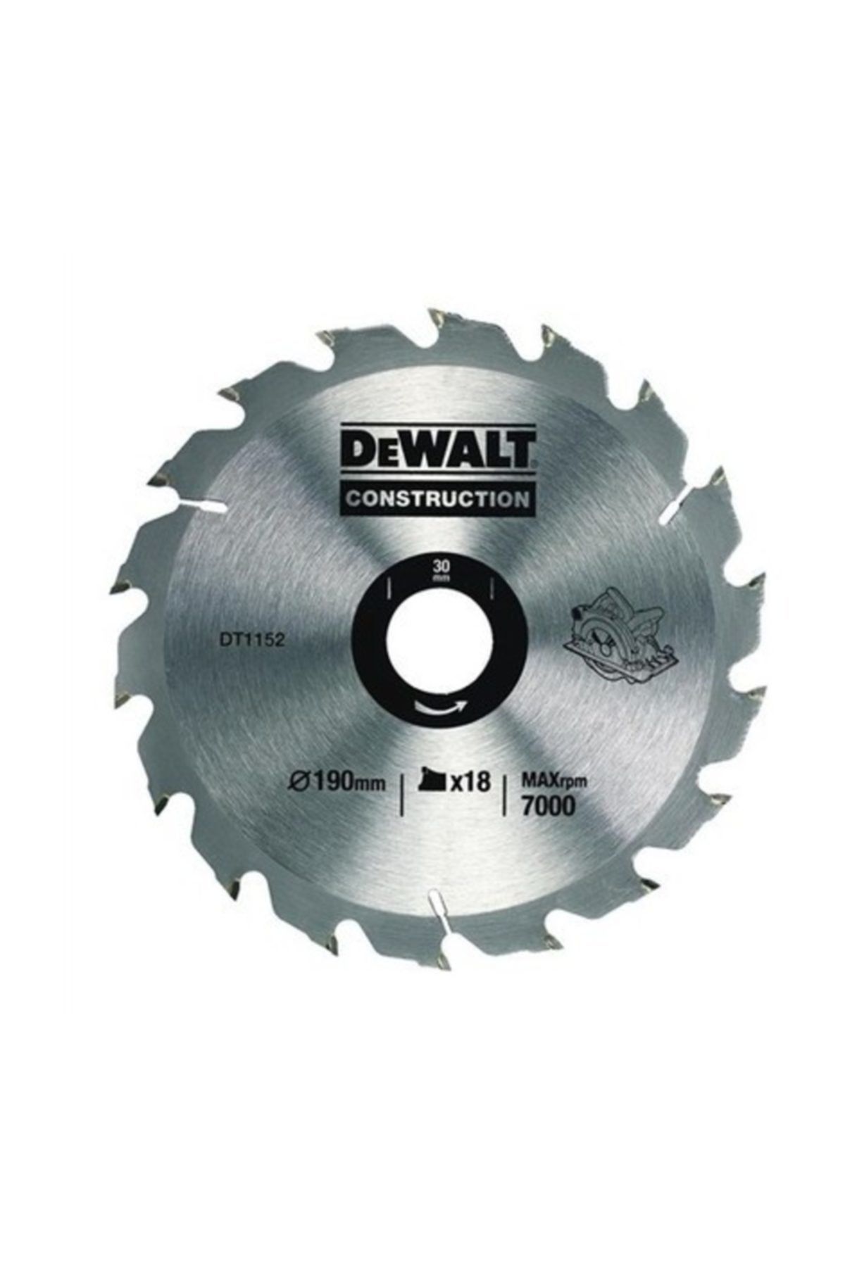 Dewalt Dt1152 1 Adet 190x30mm 18 Diş Daire Testere Bıçağı