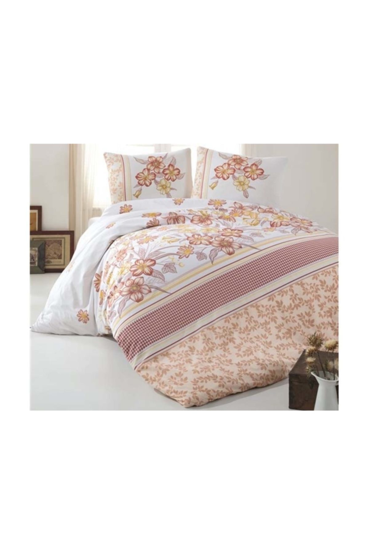 Kristal By Taç Nevresim Takımı Tek Kişilik Mira Kahve Light