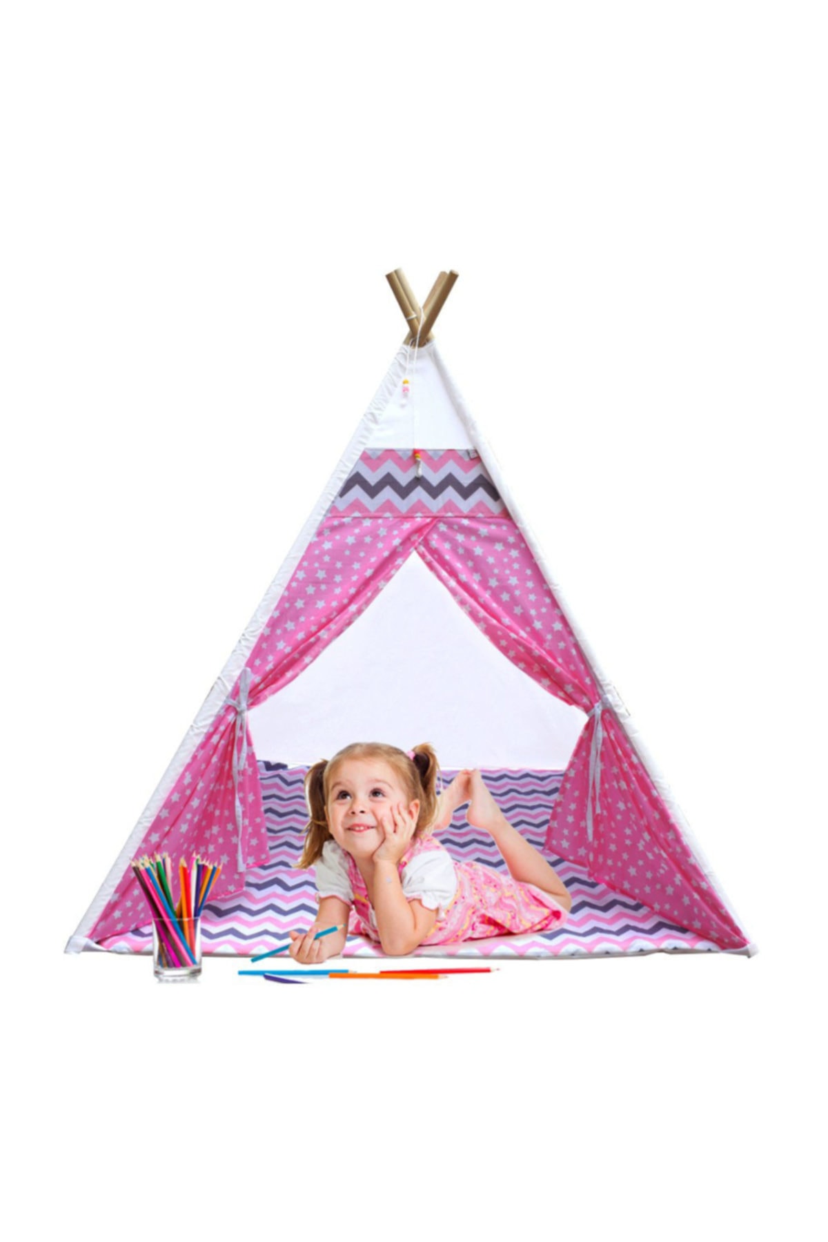 bebekister Ahşap Çocuk Oyun Çadırı