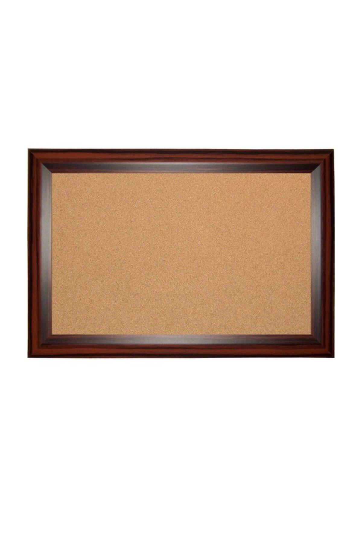 AKYAZI Mantar Pano 90x120 Geniş Ahşap Çerçeve