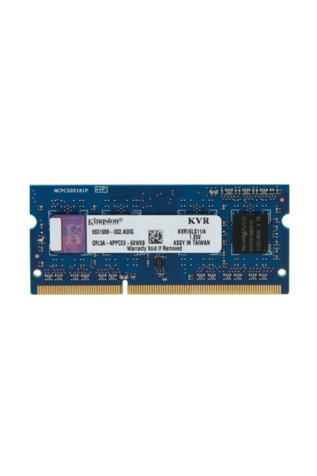 Kingston 4gb Ddr3 1600mhz 1,35v Sodımm Kvr16ls11/4 Kıngston
