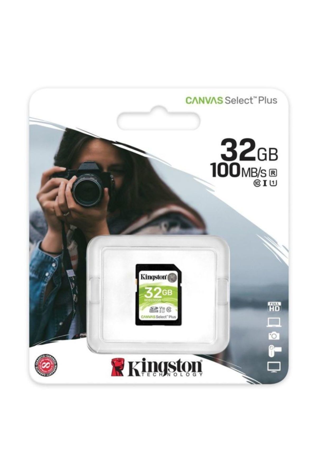 Kingston Canv Slct+ 32gb Sds2/32gb Cl10 Uhsı Sdhc