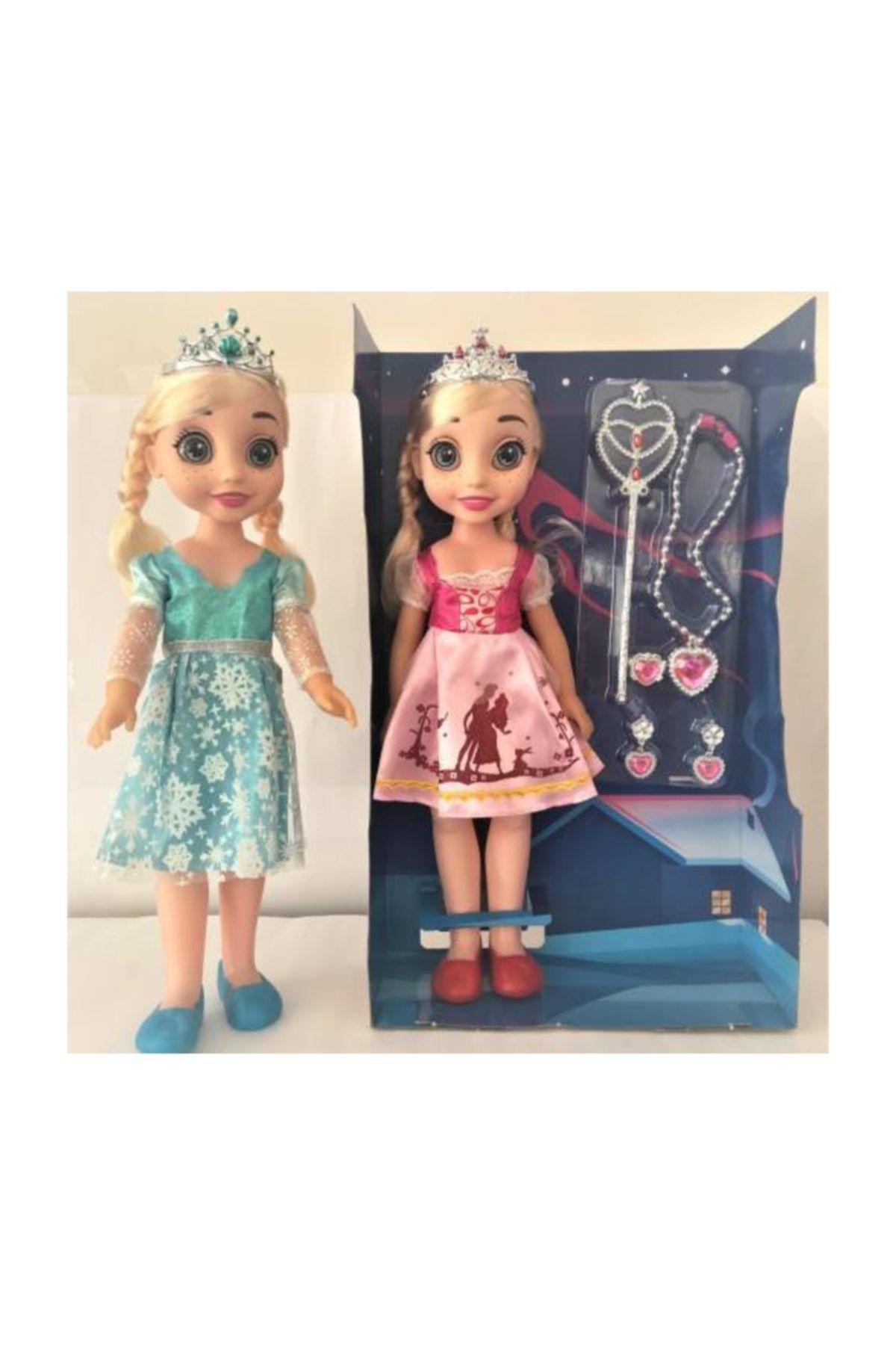 global frozen elsa bebek oyuncak sarki soyleyen taki setli bebek 45cm fiyati yorumlari trendyol
