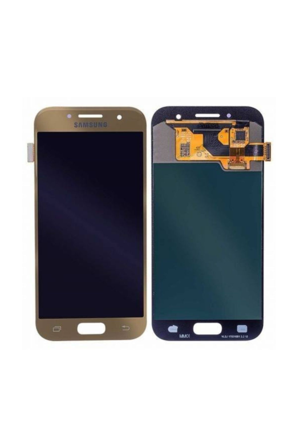 OEM Samsung Galaxy A3 2017 A320 Lcd Ekran Servis Gold