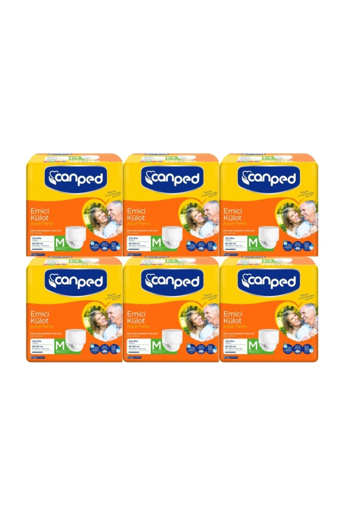 Canped Emici Külot Orta Boy 10x6:60adet (80-120cm)