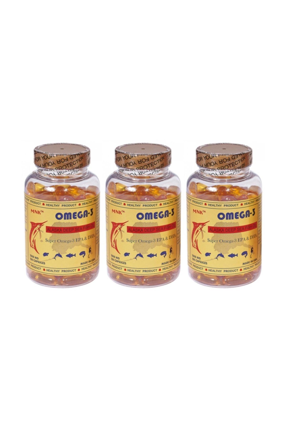 Mnk Omega 3 Balık Yağı 1000 Mg 3 Kutu 300 Softgel