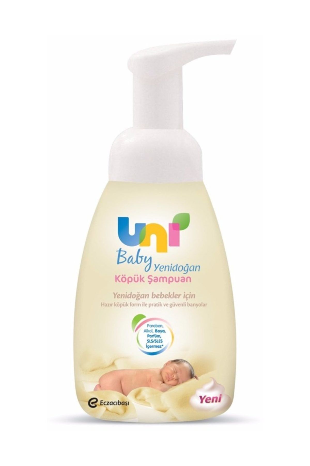 Uni Baby Yenidoğan Köpük Şampuan 200 Ml