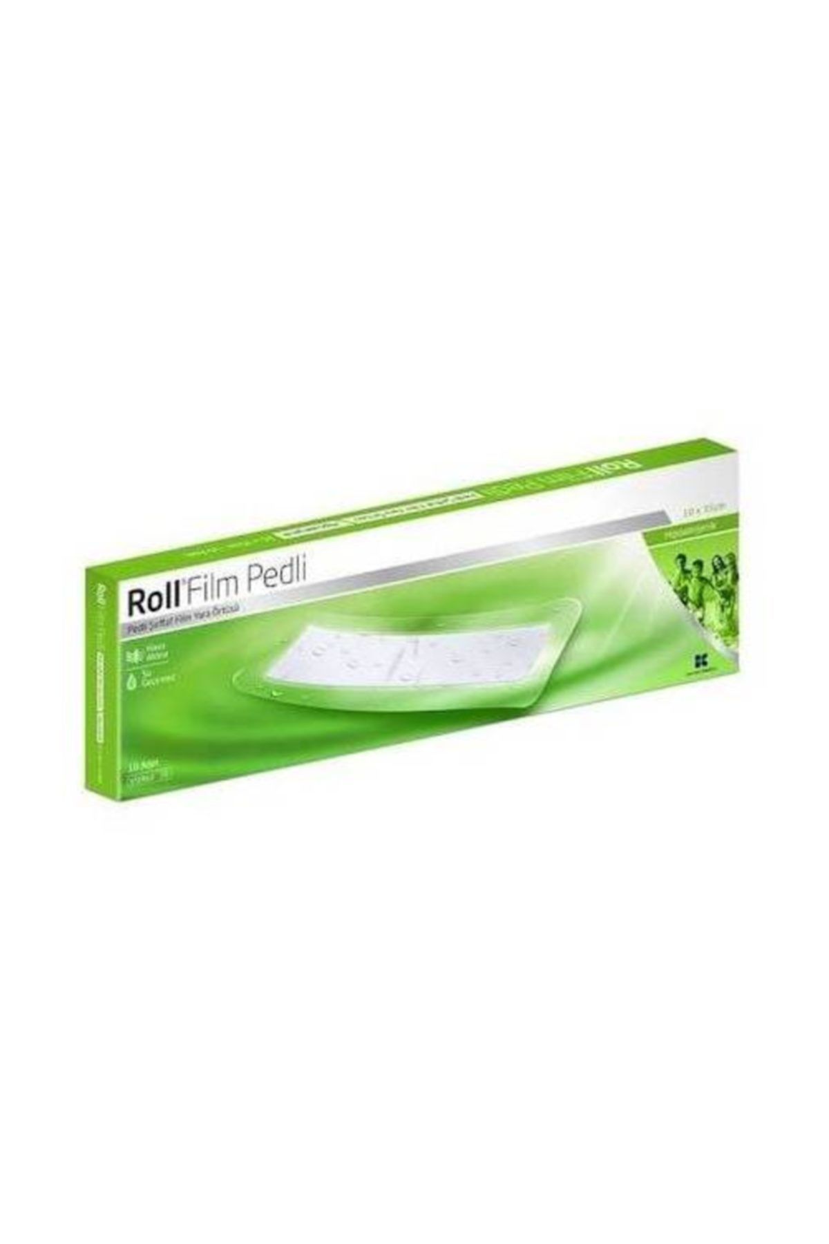 Roll Film Pedli 10x35 - Steril - Su Geçirmez - Yara Sargısı- Hipoalerjenik - 10 Adet