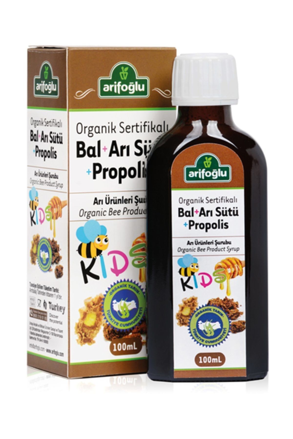 arifoglu organik bal ari sutu propolis for kids 100 ml fiyati yorumlari trendyol