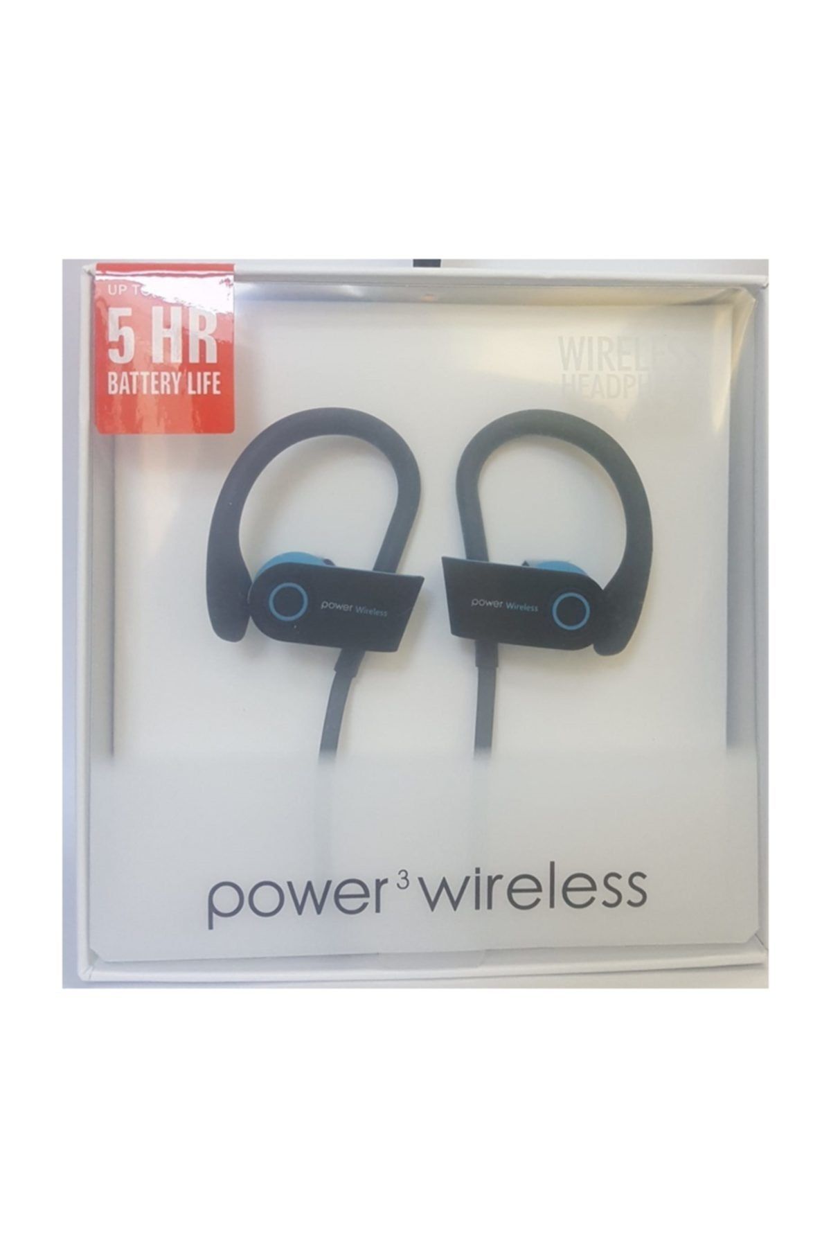POLYGOLD Power3 Bluetooth Kulaklık Sporcu Model Boyuna Asmalı Uzun Şarjlı Siyah-mavi
