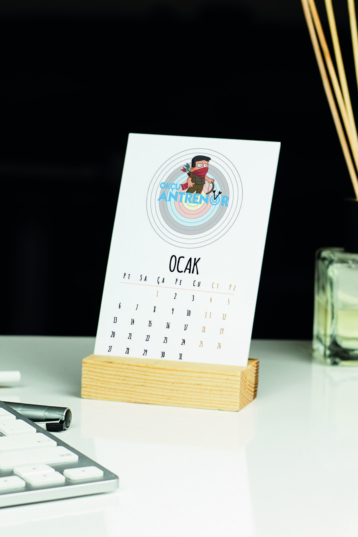 Hediyelen 2022 Okçu Antrenör Masa Takvimi