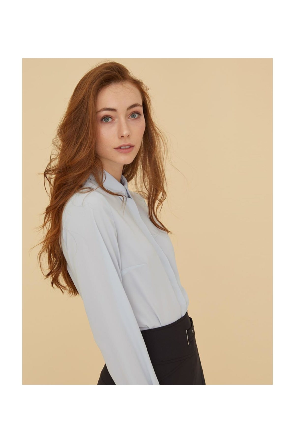 Kayra Basic Patı Gizli Gömlek Açık Gri Sz 11500