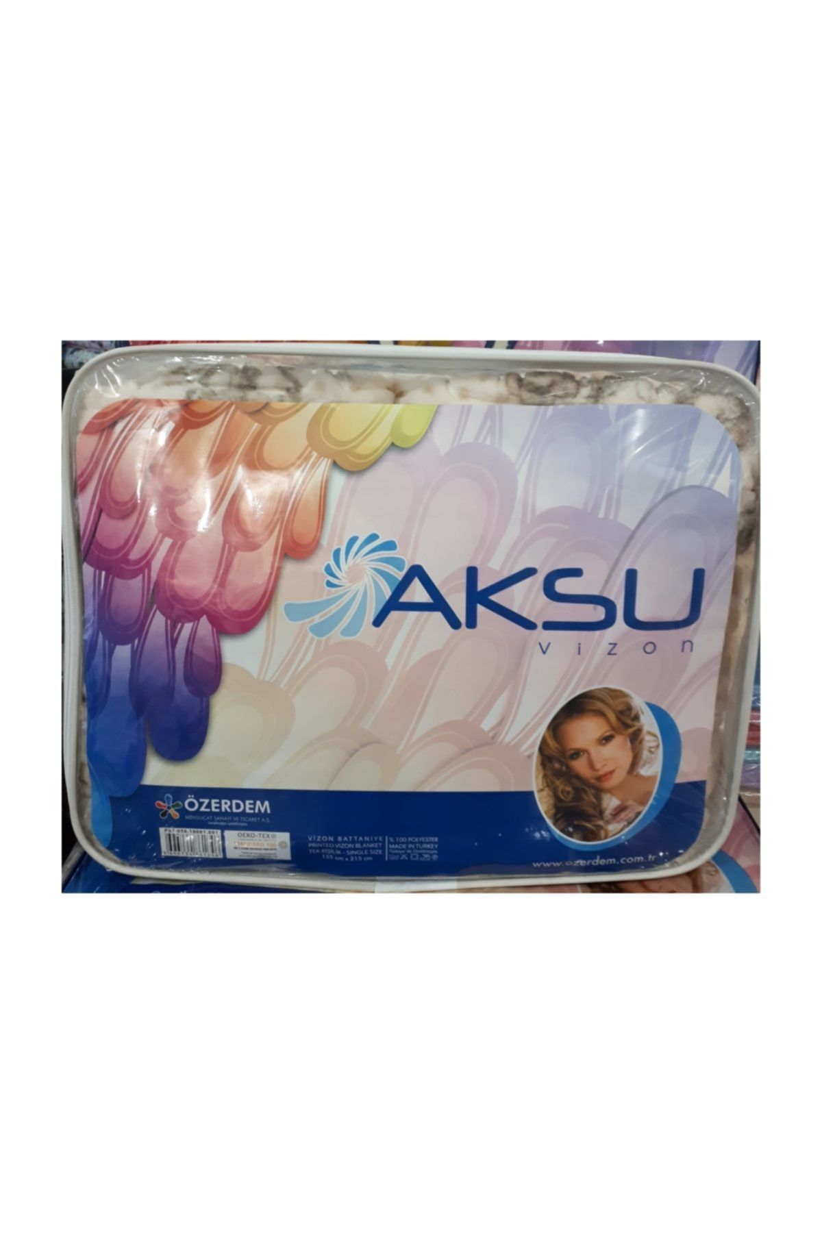 AKSU Tek Kişilik Desenli Battaniye 160X220cm.