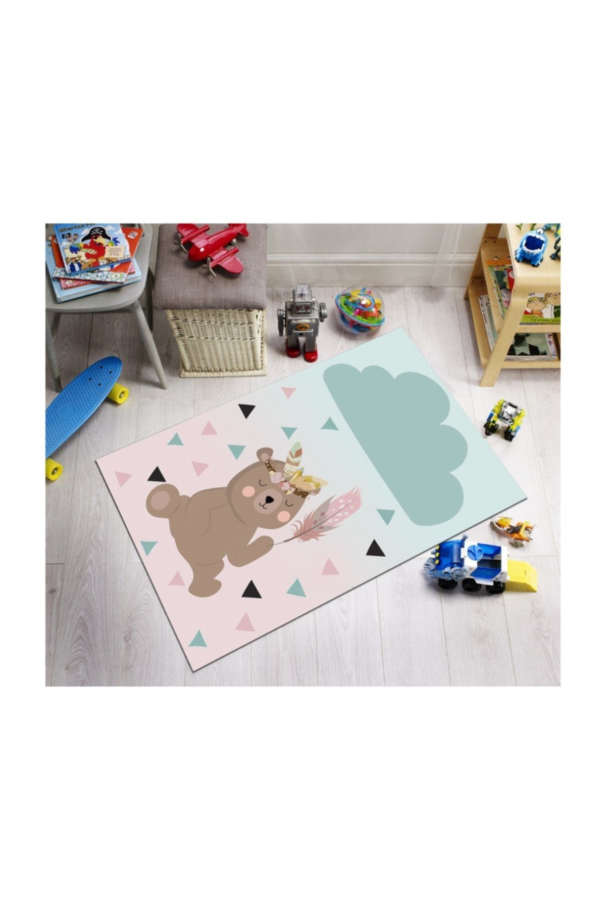 HOMESSA Sevimli Ayıcıklı 150x200 Çocuk Odası Halısı